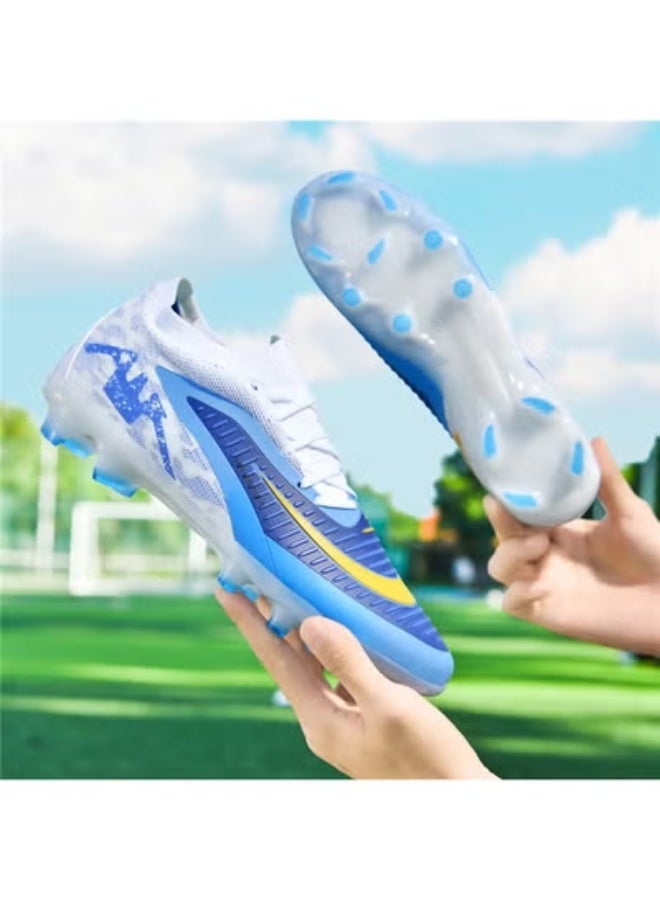 سكت شيكترو أحذية كرة قدم للشباب، أحذية تدريب خارجية منخفضة الارتفاع ذات مسامير طويلة - Image 3