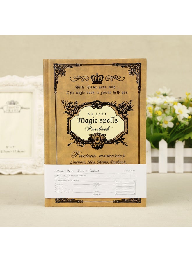 Freezing point European Style Thickened Retro Magic Book Notebook Stationery Creative A5 Thickened Notepad Diary Book Classical Gift - Image 1