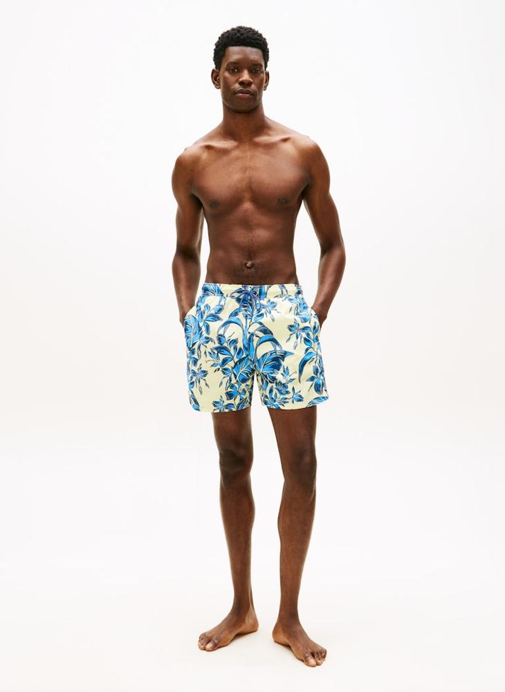 TOMMY HILFIGER Print Mid Length Swim Shorts - Image 4