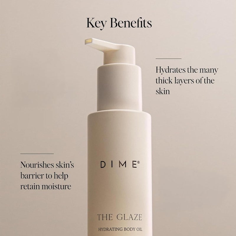DIME زيت الجسم المرطب غير الدهني من دايم بيوتي مع زيت الأركان وزيت الجوجوبا 4 أونصات 120 مل - Image 3