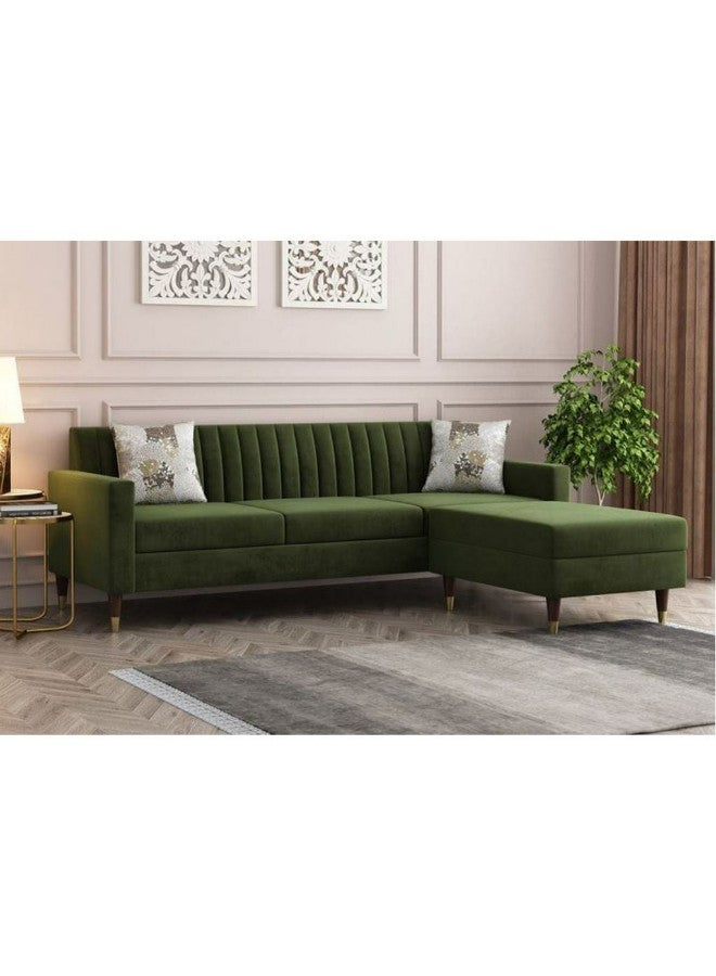 Al Home 4 Seater L-shape Sofa 270×180×85×90 Cm - Green - Image 1