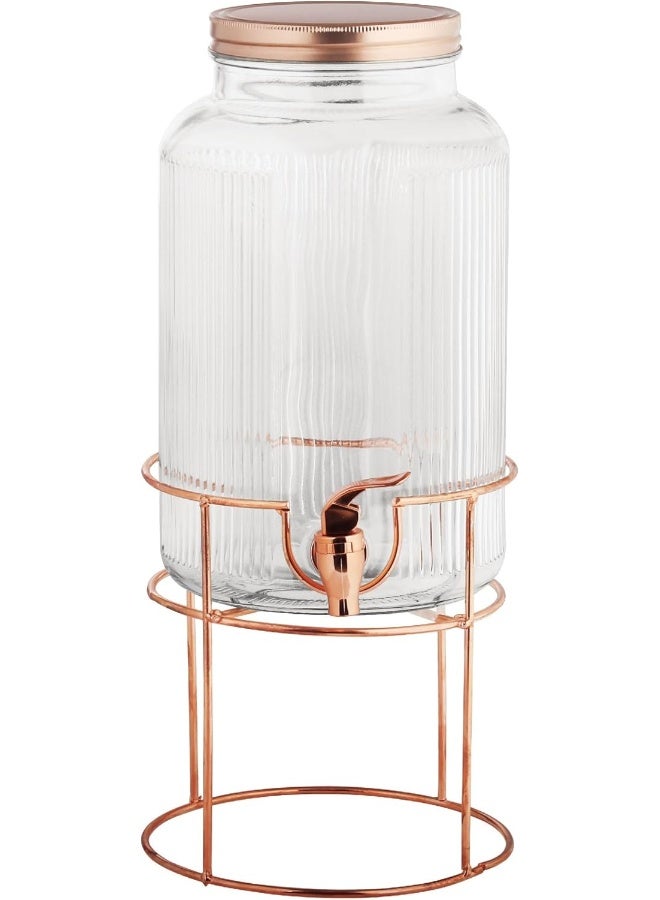 Servewell Harmony glass dispenser with metal lid stand