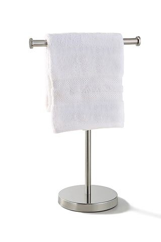 SunnyPoint Countertop Hand Towel Holder Stand  165 Tall Stainless Steel TBar Rack with Weighted Base Brushed Satin Nickel Finish  Jewelry Holder for Bathroom Vanity or Kitchen - pzsku/Z5128570B471FFDF8AC87Z/45/1750416905/cbd1a886-bee4-4c27-bfa9-4987ab898ccf