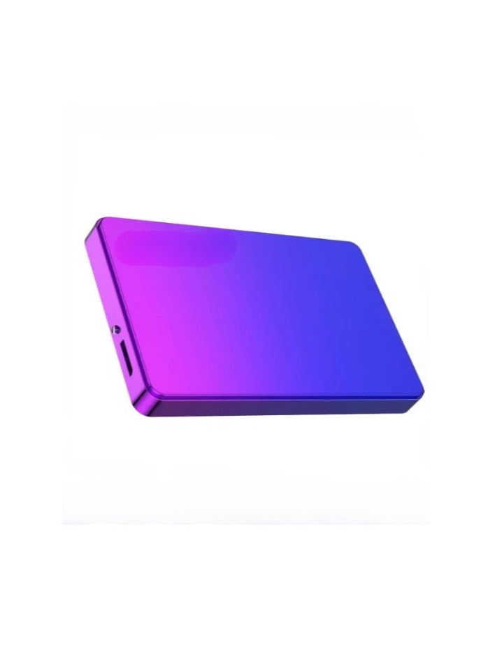 AROAQ External Hard Drive, USB3.0 Ultra Slim HDD Storage Device, Portable Compact High-speed Mobile Hard Disk Compatible for Pc, Desktop, Mobiles, Laptop, Game Console, Ps4, (Gradient Blue Purple, 1TB)  - Image 1