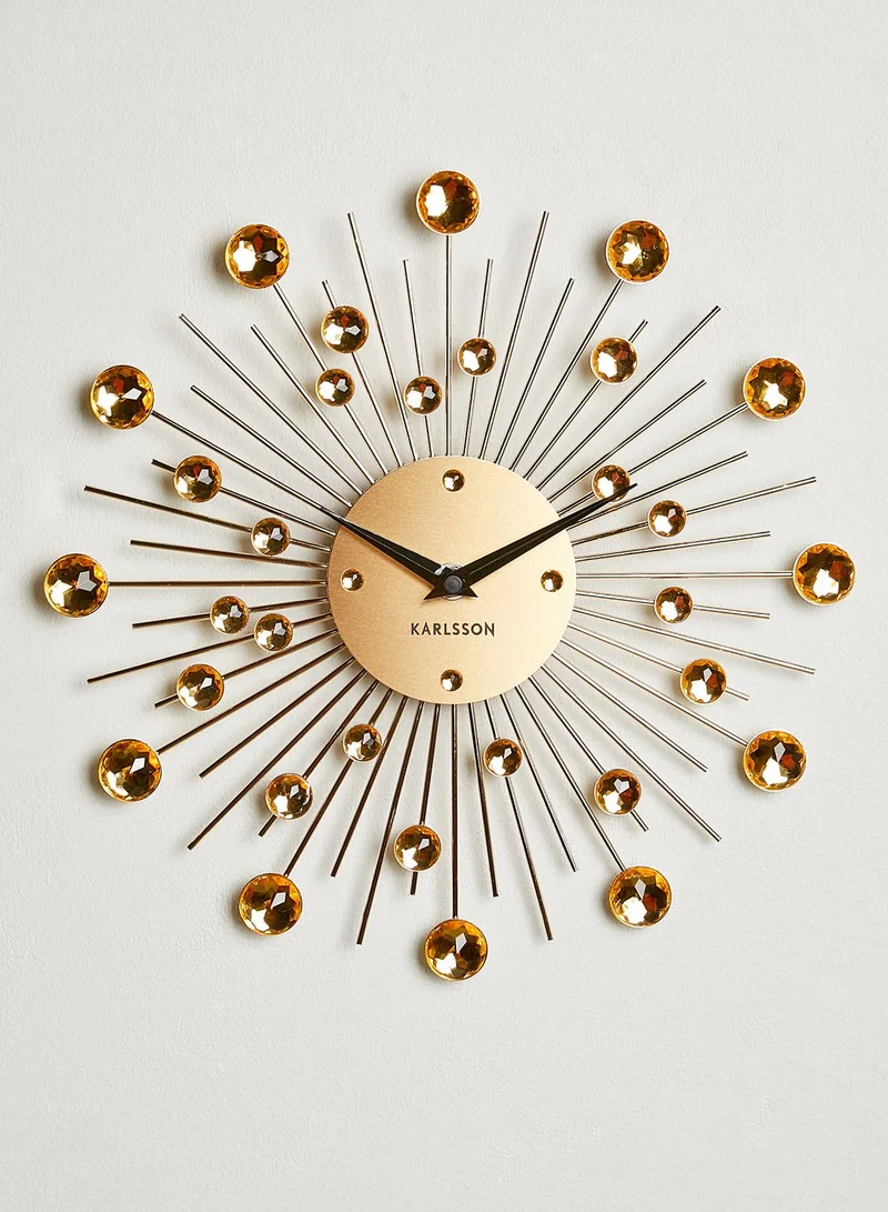 Karlsson Sunburst Crystal Wall Clock