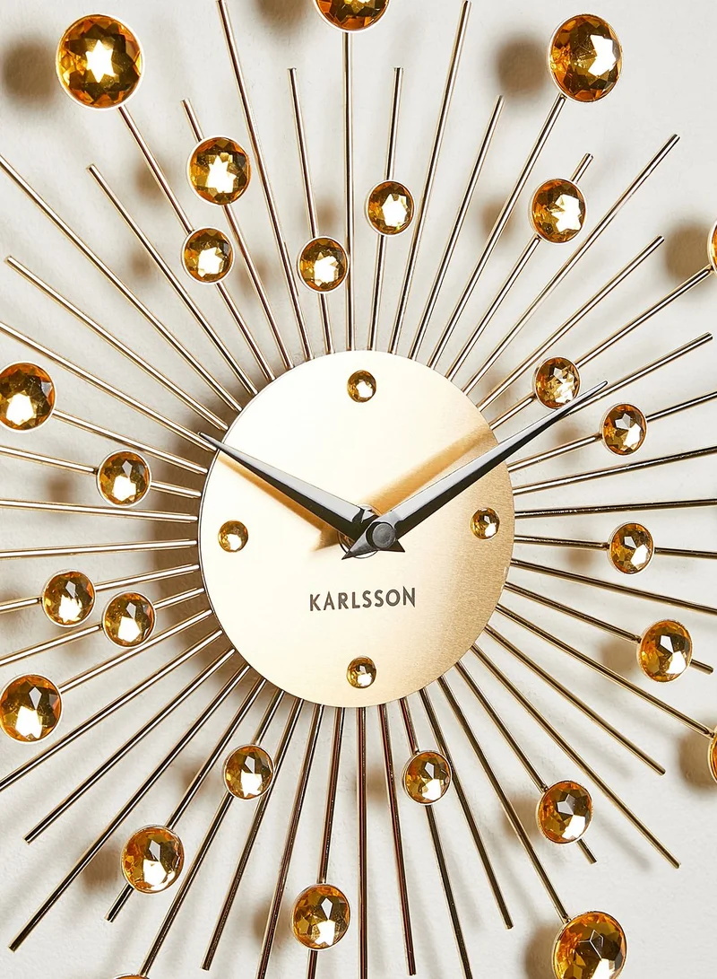Karlsson Sunburst Crystal Wall Clock