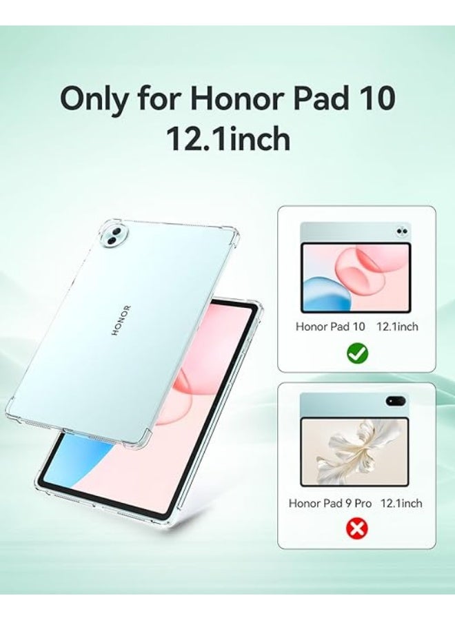 Clear Case Compatible with Honor Pad 10 12.1" 2025 Cover, Advanced Airg Drop Protection, Soft Flexible Silicone TPU Shockproof Anti-Scratch, Anti Yellowing, Slim-Fit - Image 2