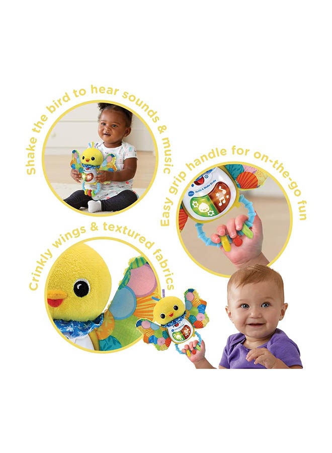 vtech لعبة حسية لرنين الطفل واهتزاز الطائر مع أصوات موسيقية وألوان وأضواء - Image 3