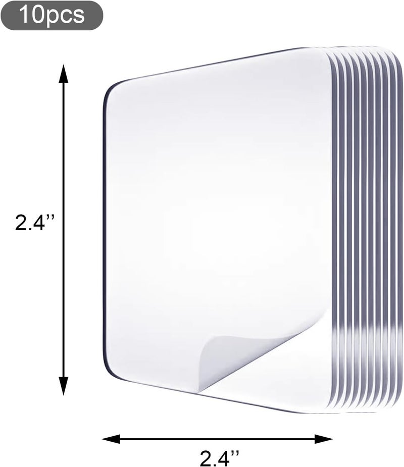 Ipsit Ipsit Self Adhesive Double Sided Heavy Duty Tape 6cm x 6cm Pack of 10  - Image 2