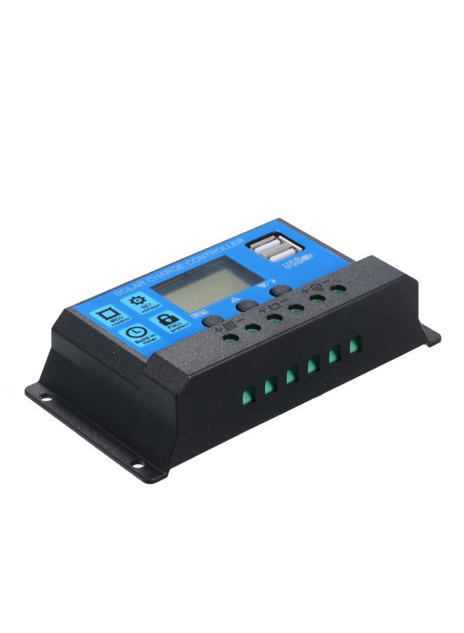 NIBEMINENT Solar Panel Battery Charge Controller With Dual USB Black 13.50*4.00*8.00centimeter - Image 3