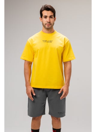 Men Basic Half Sleeves T-Shirt Casual Style With Simple Design For Men Yellow Size L - pzsku/Z5128D01F0F734BA02E87Z/45/1751443081/d7800f91-b481-4510-9784-a617e593c9cc