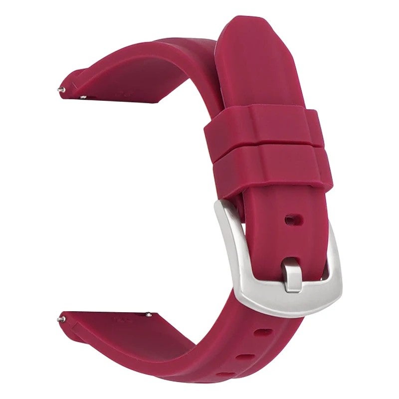 Bluejw New Arrival Slim Breathable Rubber Watch Band with Quick Release Stainless Steel Clasp – Waterproof Replacement Strap for Dive Watches and Smart Watches - Image 1