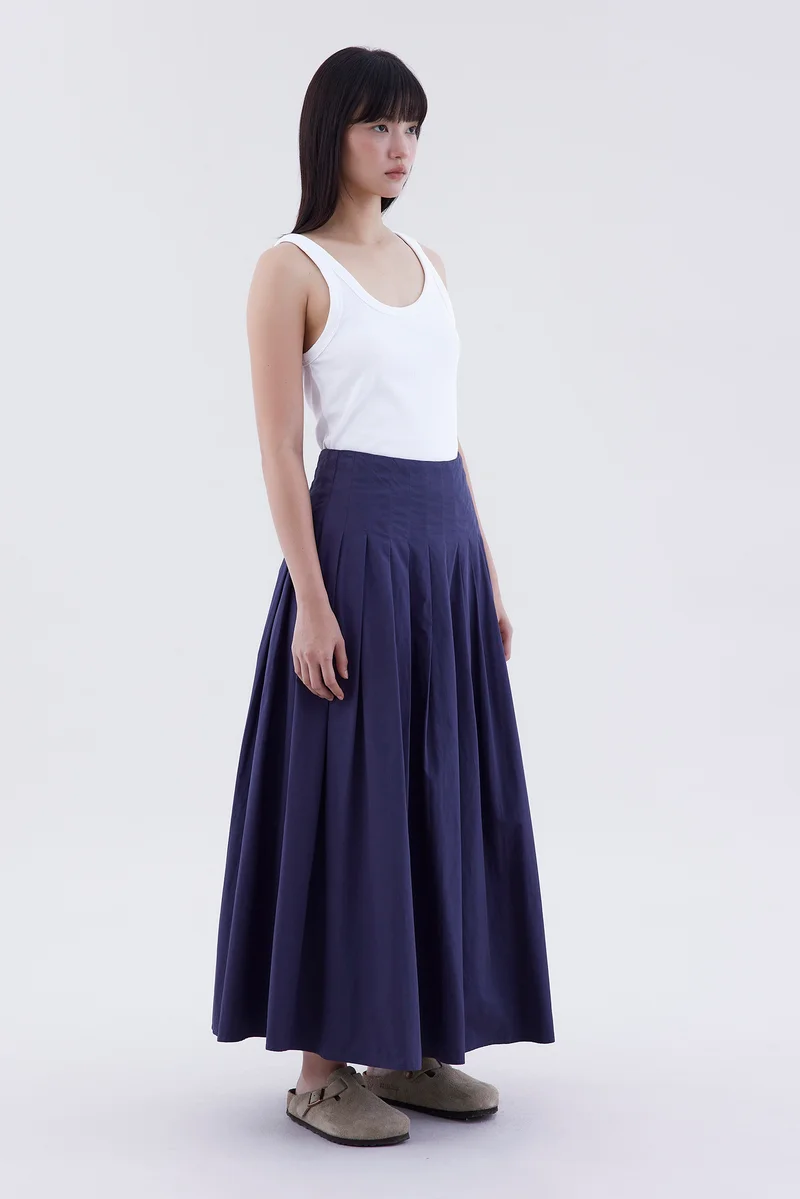 The Editor's Market Fania Pleated Full Skirt