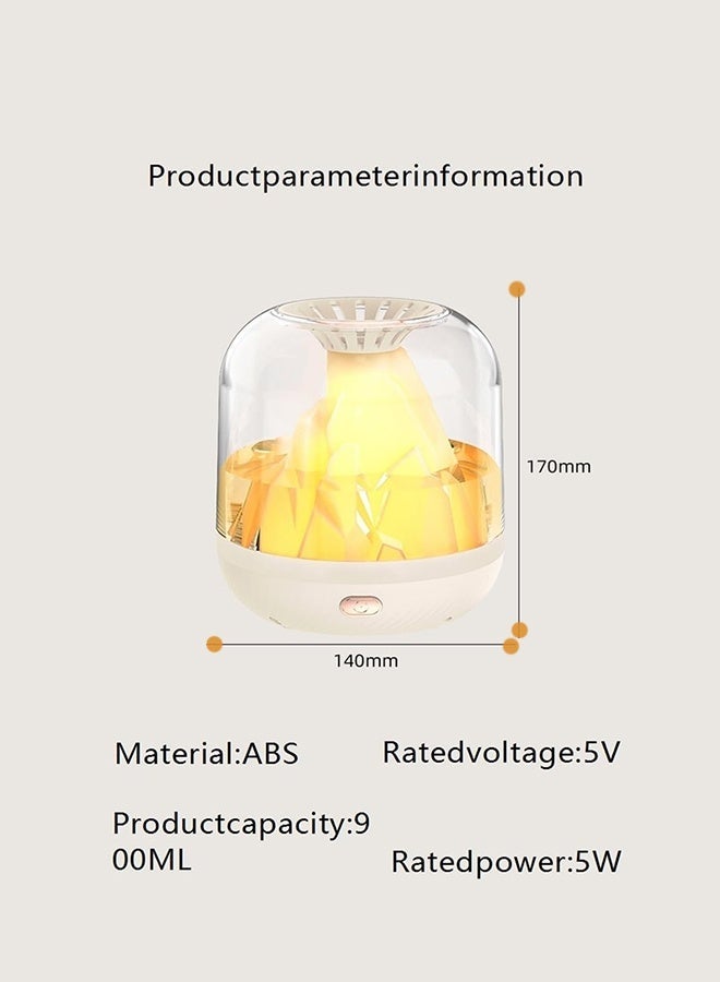 قف مرطب هواء بسعة 900 مل بمدخل علوي، مناسب لغرف النوم، مرطب هواء يعمل بمنفذ USB - مرطب هواء بالرذاذ البارد، 3 مستويات لضبط الرذاذ، يمكن إضافة عطر الزيت العطري، تصميم هادئ، مناسب لغرف النوم، غرف الأطفال، النباتات، الغرف الكبيرة، إلخ. - Image 4