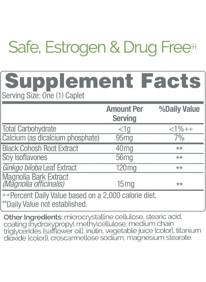 Estroven استروفين تعزيز المزاج لتخفيف أعراض انقطاع الطمث - 30 حبة - مكونات مثبتة سريريًا تساعد في إدارة تقلبات المزاج، التعرق الليلي وتخفيف الهبات الساخنة - خالي من الأدوية وخالي من الغلوتين - Image 5