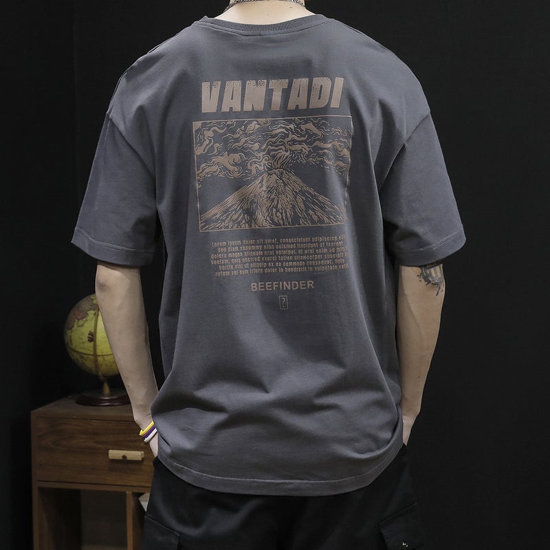 Heavyweight Short-Sleeve T-Shirt For Men, Plus Size, Summer Ins Trendy Brand Model, Oversized Men'S T-Shirt Half Sleeve - Image 2