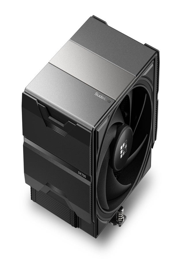 مبرد هواء لوحدة المعالجة المركزية Sudokoo SK700، معتمد من AM5، برج واحد، 7 أنابيب حرارية، استهلاك طاقة 220 واط، حرية كاملة لتركيب ذاكرة الوصول العشوائي، نظام تثبيت على قضبان L، مروحة بتقنية لف M - Image 1