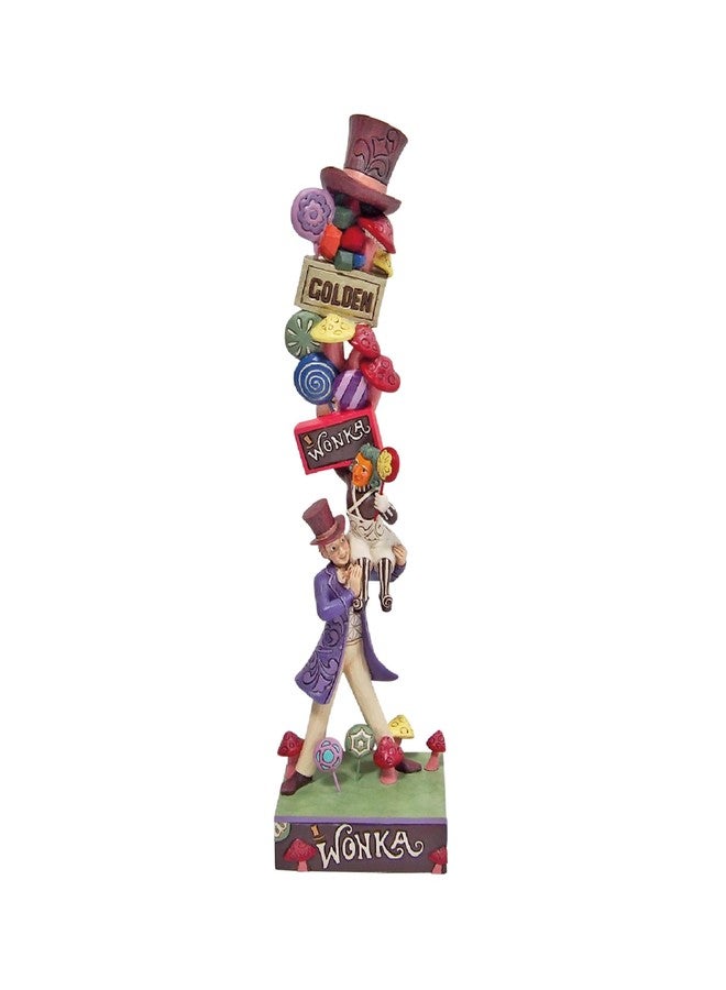 Enesco Willy Wonka and The Chocolate Factory by Jim Shore Stacked Icons Figurine, 12.5 Inch, Multicolor - Image 1
