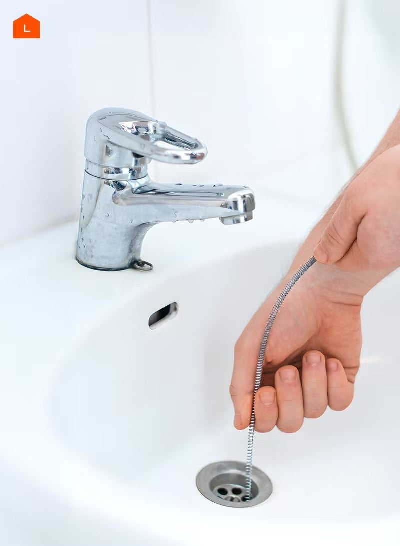 Drain Cleaner - Drain Unblocker Wire, Drain Auger Plumbing Snake, Clog Remover, Sink Toilet Shower Bathtub Auger, Flexible Cleaning Tool, Stubborn Blockages and Hair Removal, Clogged - Image 3
