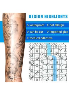 XiuWoo 50 Pieces Shower Waterproof Patch Transparent Stretch Adhesive Bandage Waterproof Clear Adhesive Bandages Tattoo Protective Transparent Film Adhesive Bandages for Tattoos,10 x 10 cm, 15 x 15 cm  - Image 3