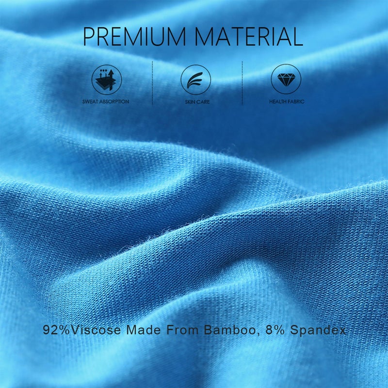 BAMBOO COOL Men's Ultra Breathable Underwear,No Riding Up Boxer Briefs with ComfortFlexible Waistband,Multipack - Image 2