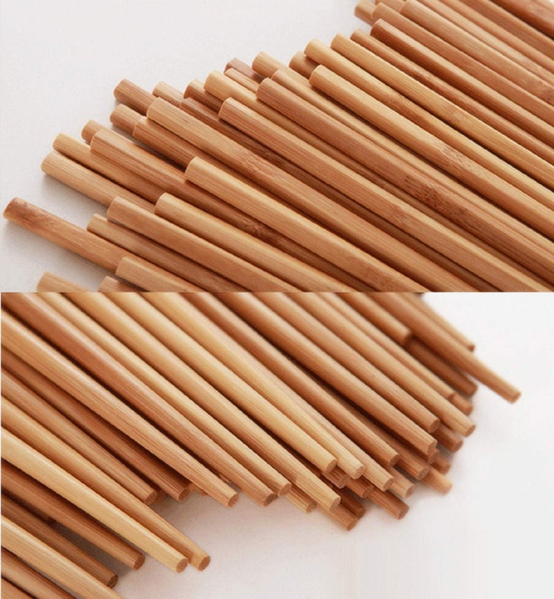 10 Pairs Reusable Wooden Chopsticks – Long Lightweight Bamboo Chopsticks, Dishwasher Safe, Natural Chinese Dining Gift Set for Cooking and Eating - Image 2