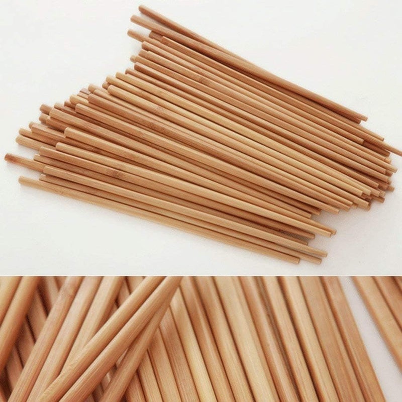 10 Pairs Reusable Wooden Chopsticks – Long Lightweight Bamboo Chopsticks, Dishwasher Safe, Natural Chinese Dining Gift Set for Cooking and Eating - Image 3