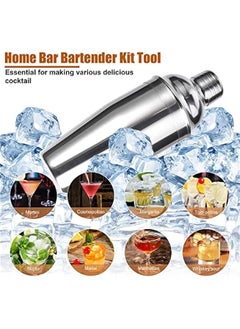 MIXDE Bartender Kit with Stylish Bamboo Stand, 12 Pack 750ML Cocktail Shaker Set for Mixed Drink, Professional Stainless Steel Bar Tool Set, Gift for Man Dad  - Image 3