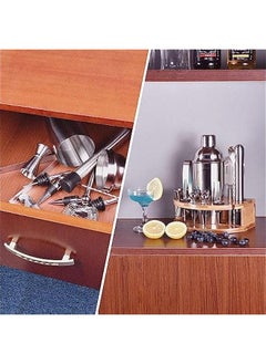 MIXDE Bartender Kit with Stylish Bamboo Stand, 12 Pack 750ML Cocktail Shaker Set for Mixed Drink, Professional Stainless Steel Bar Tool Set, Gift for Man Dad  - Image 4