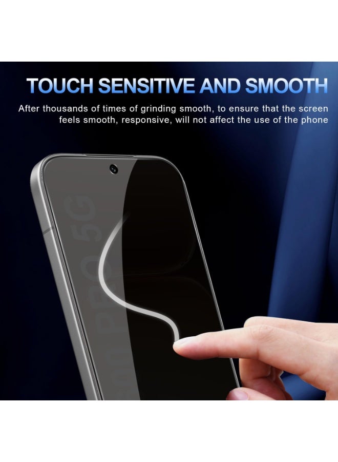 موز واقي شاشة زجاجي مقوى للخصوصية لهاتف Honor 600، مضاد للتجسس، صلابة 9H، عبوة من قطعتين - Image 3