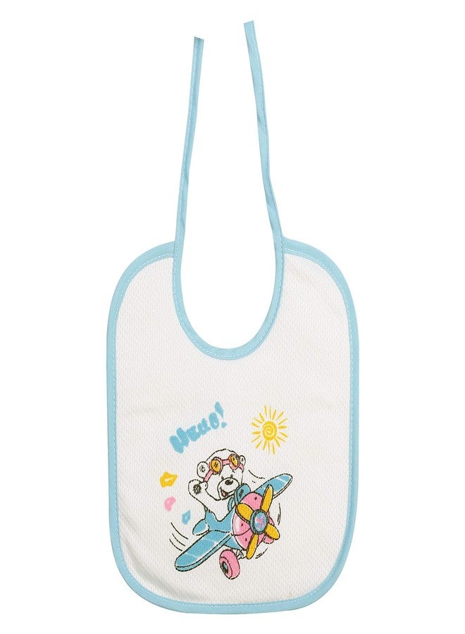 Uber World Baby Bibs with Mesh Cloth in Front for Fast Absorption, Double Layered (Upper Soft Mesh Layer and Lower Waterproof Layer), Quick Dry - Image 4