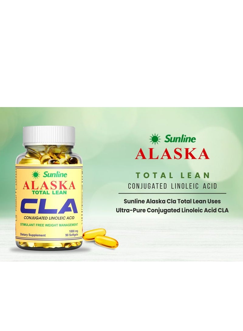 Sunline Alaska CLA Total Lean 1000mg, 90 Softgels - Supports Healthy Metabolism