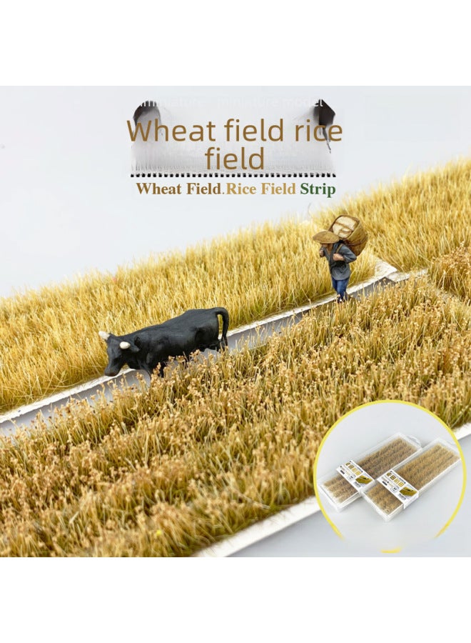 Rice Field Wheat Field Scenery Model Grass Bales 187ho Train Sandbox Diy Countryside-Specifications:Green Wheat Field