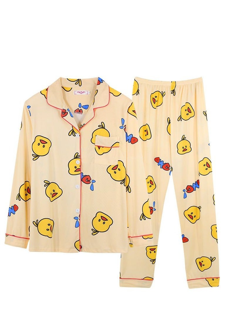 KUYING New Fashion Pajama Two Piece Set