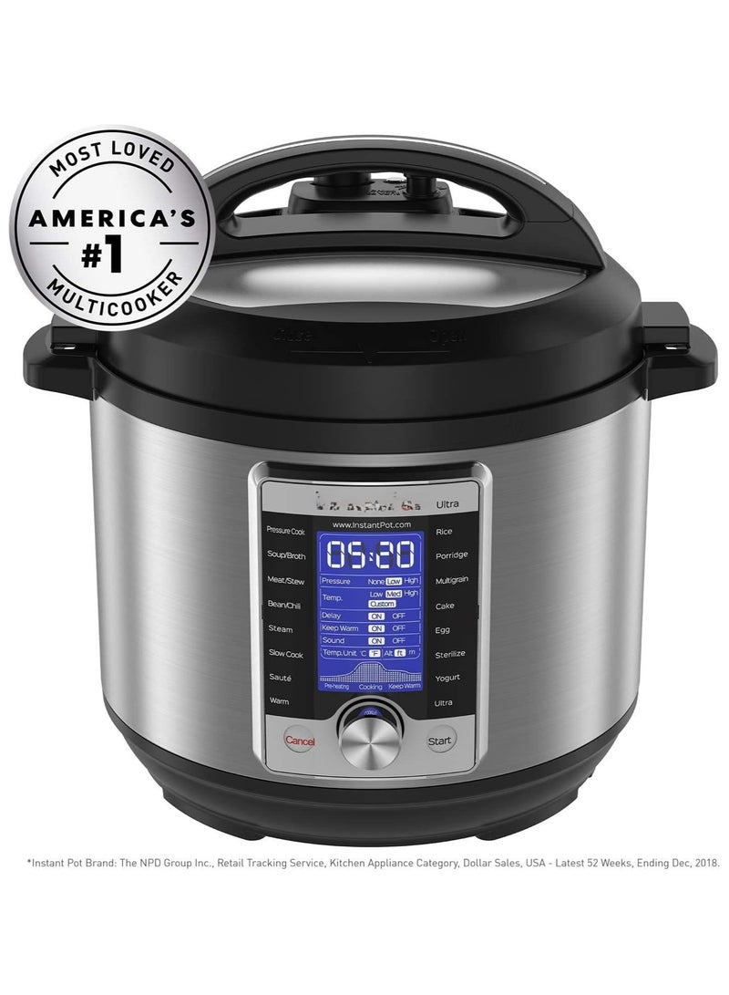Pot Ultra 80 Ultra Multi- Use Programmable Pressure Cooker Slow Rice Cooker Yogurt Cake Maker Egg Cooker Sauté And More Stainless Steel - Image 2