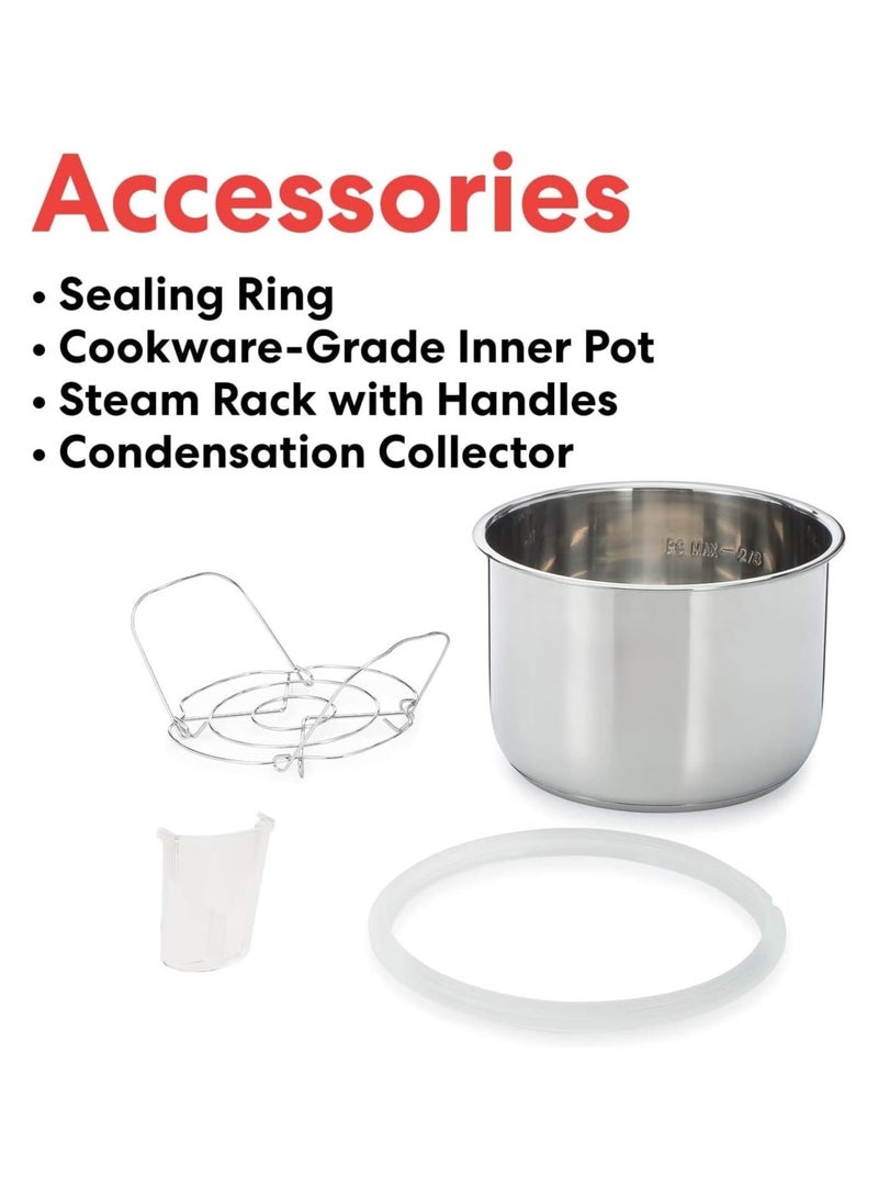 Pot Ultra 80 Ultra Multi- Use Programmable Pressure Cooker Slow Rice Cooker Yogurt Cake Maker Egg Cooker Sauté And More Stainless Steel - Image 5