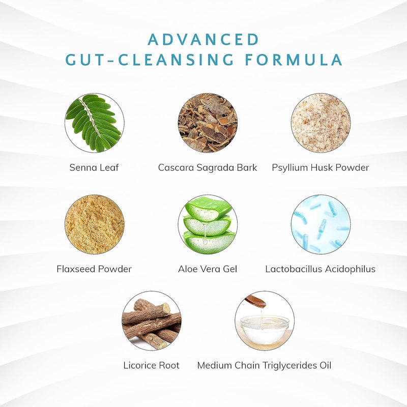 LA Cleanse 15 Day Cleanse and Detox  Rapid Flush 15 Day Gut Cleanse for Detox Colon Cleanse Colon Broom Gut Support  Enhance Digestion with Cascara Sagrada Senna Leaf Psyllium Husk  Capsules 30 Count - Image 4