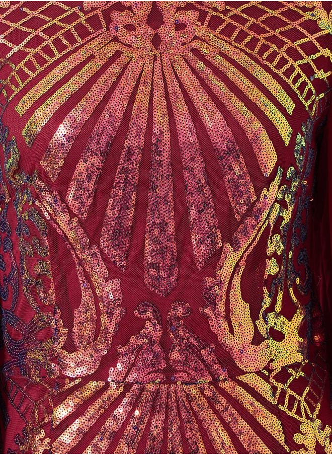Styli Angel Sleeve Embellished Panel Kaftan  - Image 4