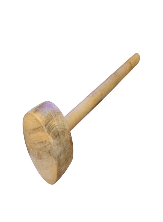 Pass Pass PASSPASSHandcrafted Wooden Hand Masher | Traditional Dal & Lassi Ghotni | Natural Wooden Kitchen Utensil for Daily Use - Image 4