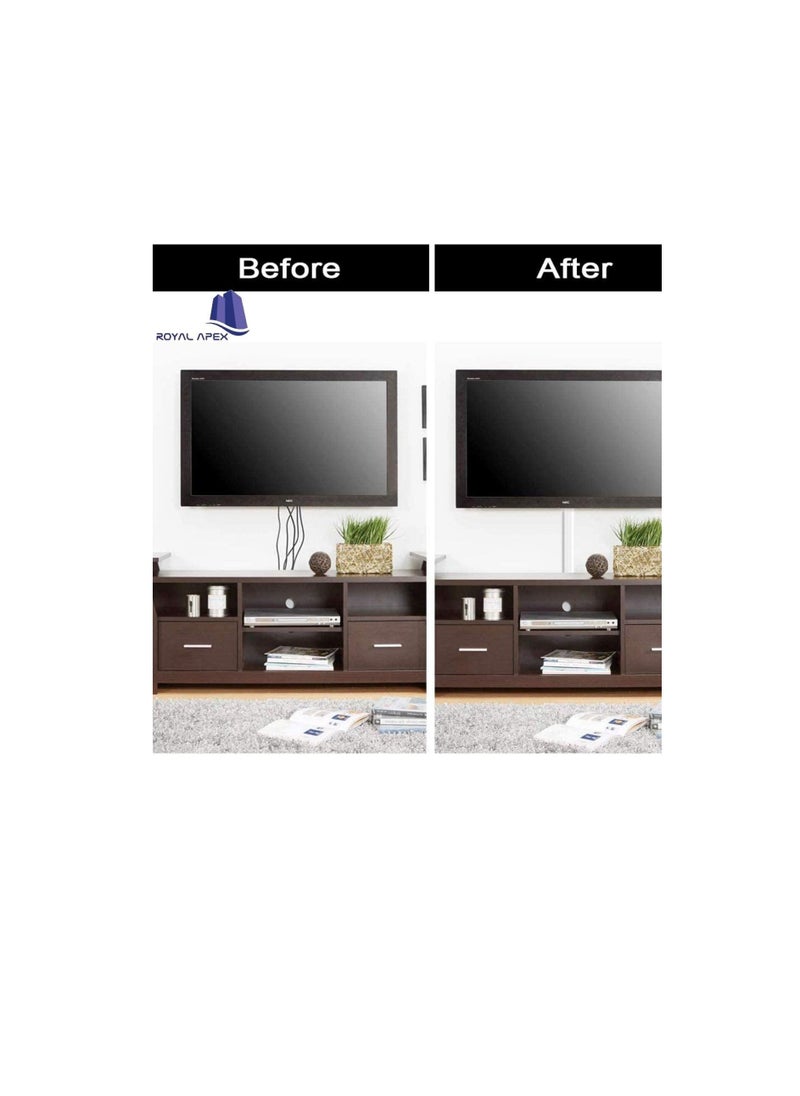 Star 90cm Square Cable Box Self Adhesive PVC Trunking White Red Sticker Wall Cord Cover Cable Concealer On-Wall Wire Cover Paintable Cable Management Raceway to Hide Wires - Pack of 3 (10x10MM)  - Image 2