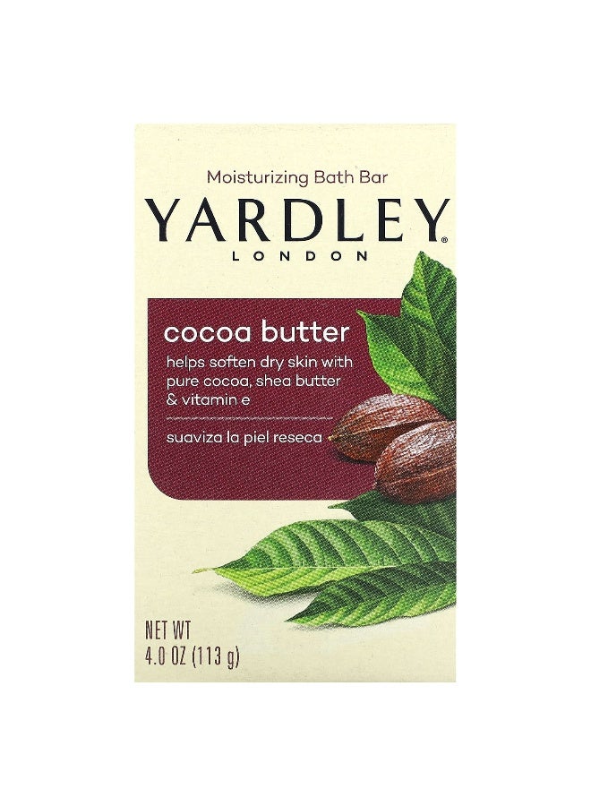 Yardley of London Yardley London, Moisturizing Bath Bar, Cocoa Butter, 4 oz (113 g)  - Image 1