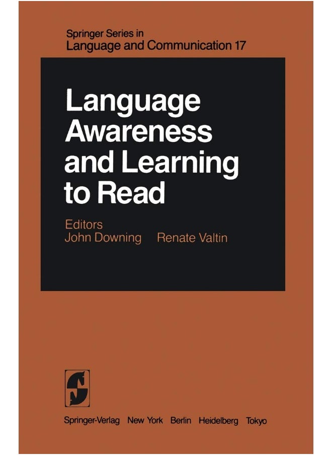 Language Awareness and Learning to Read 