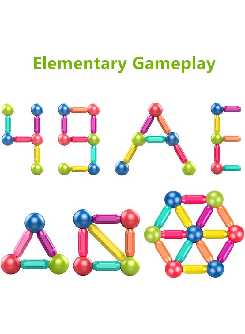 Best Maxi Magnetic Sticks, Balls and Rods Set, Building Blocks, Sticks and Educational Stacking Toys for Kids Boys and Girls 42 Pieces - Image 5
