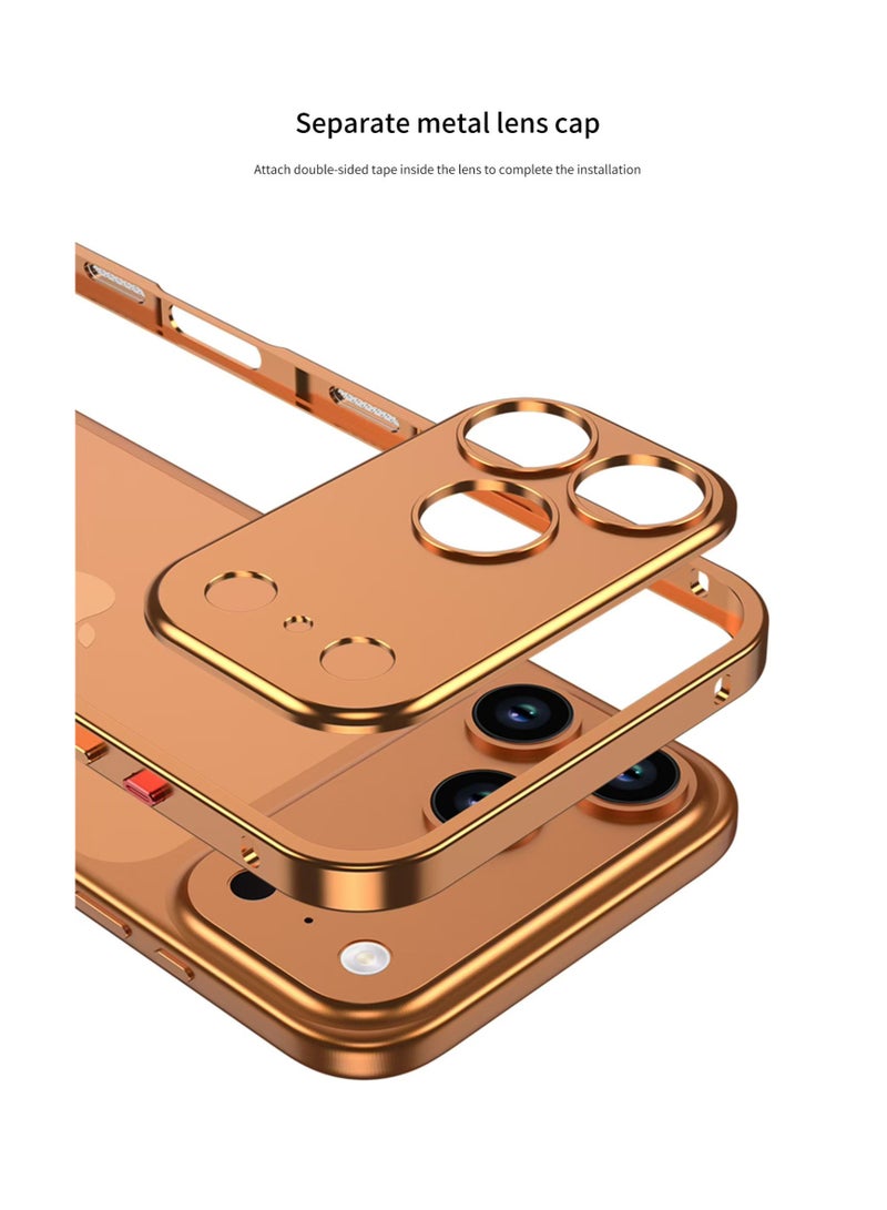 ايكارلوس جراب 2 في 1 من الألومنيوم لهاتف iPhone 17 Pro Max، غطاء حماية للكاميرا خفيف الوزن ورقيق للغاية وقوي للغاية ومقاوم للصدمات - Image 2