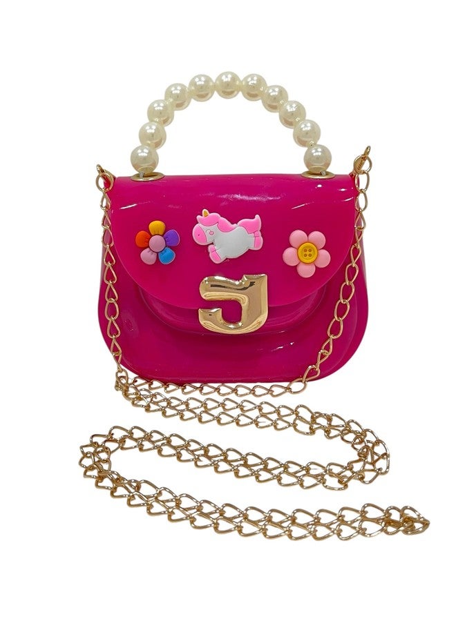 JI ACCESSORIES Cartoon Silicone Crossbody Handbag & Purse - Cute Sling Bag for Girls, Stylish Gift for Children, Trendy Handbag for Women & Girls (PINK) - Image 4