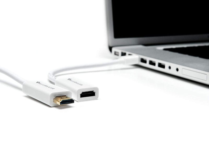 BlueRigger Mini DisplayPort to HDMI Female Adaptor Cable ((Mini DP/Thunderbolt to HDMI Cable) - Compatibe with MacBook Pro/Air - with HD Audio - Image 3