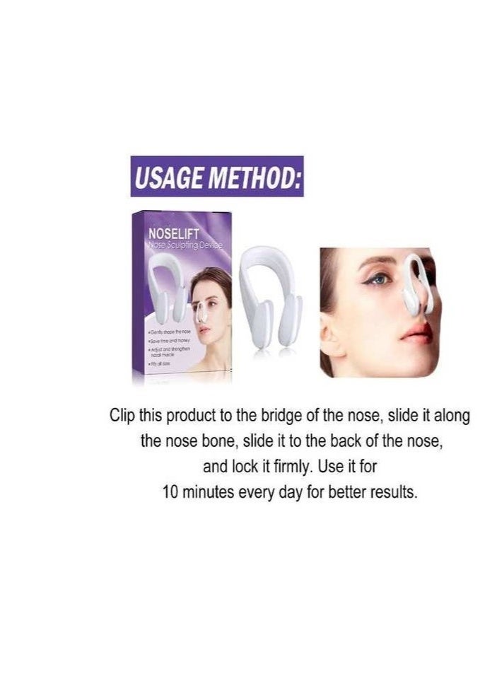 Noselift Nose Sculpfing Device, With 10 Minutes of Daily Use, Takes On Loose Cartilage and Skin On The Nose's Tip, Giving You a Firmer and More Youthful Appearance, Comfortable and User-Friendly - Image 5