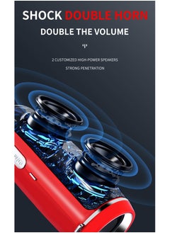 SHIXIN trendy outdoor speakers, Bluetooth speakers with card slots, mini subwoofer, outdoor portable speakers with lanyards, wireless outdoor loud volume, high-end brand sound quality, small portable car speakers, stylish appearance, three fashionable colors, essential for home travel and outdoor activities  - Image 5
