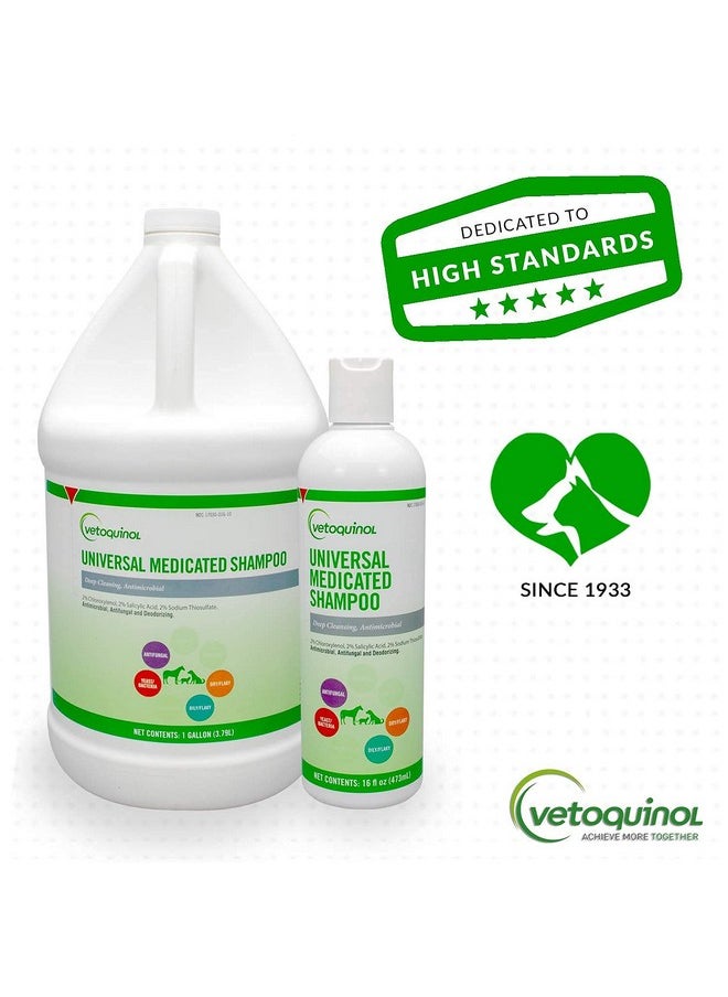 Vetoquinol - Universal Medicated Shampoo For Dogs, Cats And Horses, 16Oz - Image 1