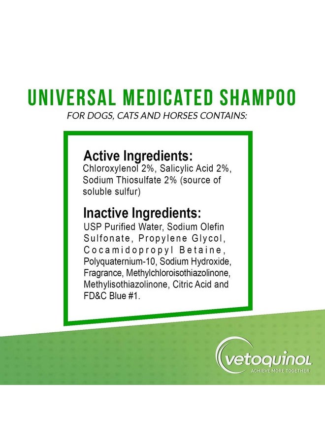 Vetoquinol - Universal Medicated Shampoo For Dogs, Cats And Horses, 16Oz - Image 1